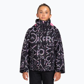 Children's snowboard jacket ROXY Roxy Jetty Girl true black lluvia rg