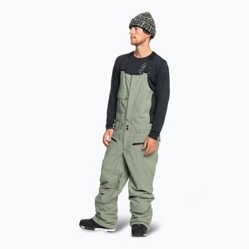 Men's Quiksilver Utility Bib sea spray snowboard trousers