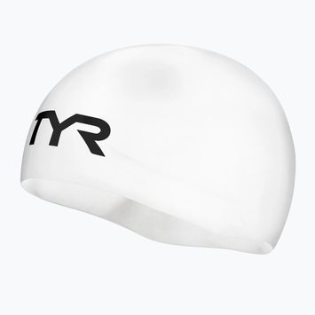 TYR Competitor Racing swimming cap white