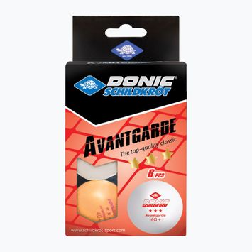 Donic-Schildkröt 3-Star Avantgarde table tennis balls Poly 40+ 6 pcs. coloured 608533