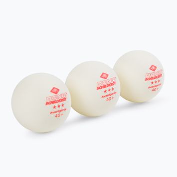 Donic-Schildkröt 3-Star Avantgarde ball Poly 40+ table tennis balls 3 pcs white 608334