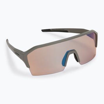 Bicycle goggles Alpina Ram Hr Q-Lite V moon-grey matt/blue mirror