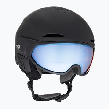 Alpina Oro QV Mips ski helmet black matt/ice blue