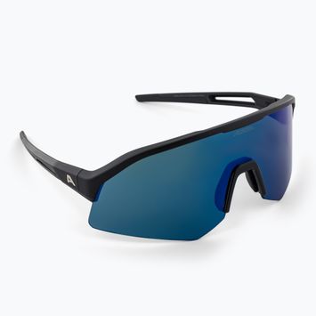 Alpina Sonic Q-Lite black matt/blue mirror sunglasses
