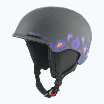Alpina Brix midnight/ grey leo matt children's ski helmet
