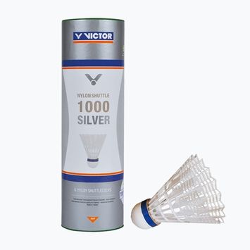 Badminton shuttlecocks VICTOR Nylonshuttle 1000 medium white