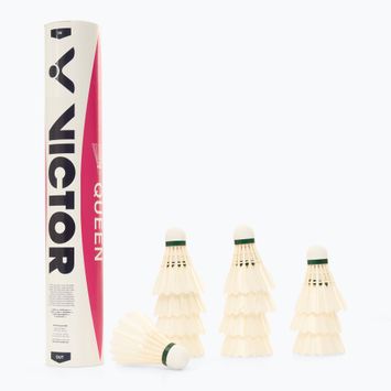 VICTOR Queen 12 badminton shuttlecocks white 101006