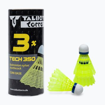 Talbot-Torro Tech 350 Nylon badminton shuttlecocks 3 pcs yellow 479113