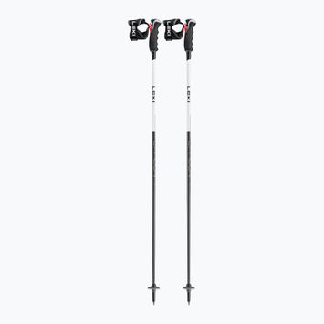 Women's ski poles LEKI Carbon 14 3D natural carbon/ white/ gold