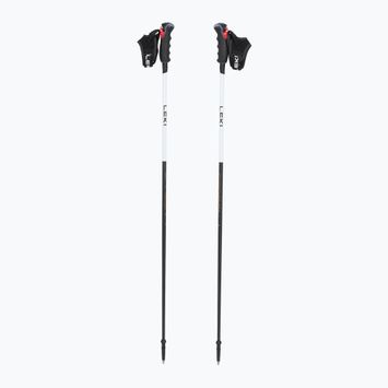 Women's ski poles LEKI Carbon 14 3D natural carbon/ white/ gold