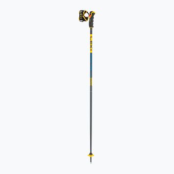 LEKI Spitfire 3D ski pole denim blue/ aegean blue/ mustard yellow
