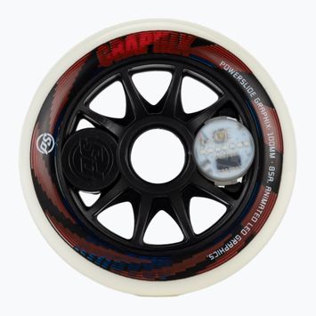 Powerslide Graphix Led Right rollerblade wheels white 905348