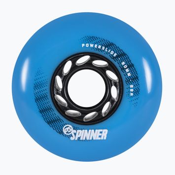 Powerslide Spinner 80mm/88A rollerblade wheels 4 pcs blue 905386