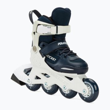 Powerslide Rocket children's roller skates white/navy blue