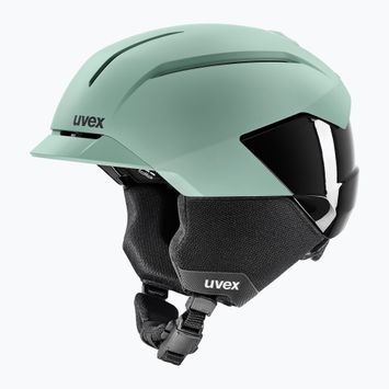 UVEX Levitate MIPS ski helmet oxid green/black matt