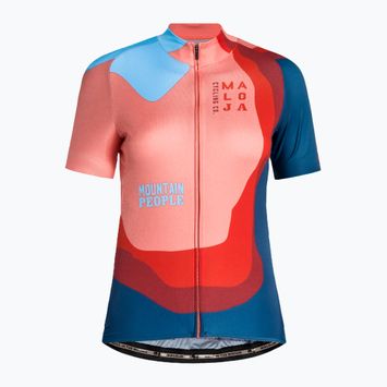 Women's cycling jersey Maloja AmiataM 1/2 pink/colour 35169