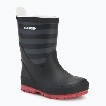 Tretorn Granna black/ grey children's wellingtons