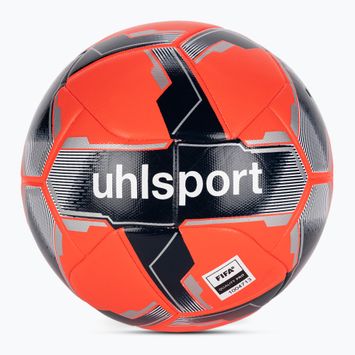 Football uhlsport Match Addglue fluo red/navy/silver size 5
