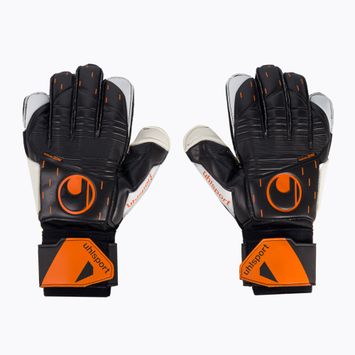 Uhlsport Speed Contact Soft Flex Frame goalkeeper gloves black and white 101126701