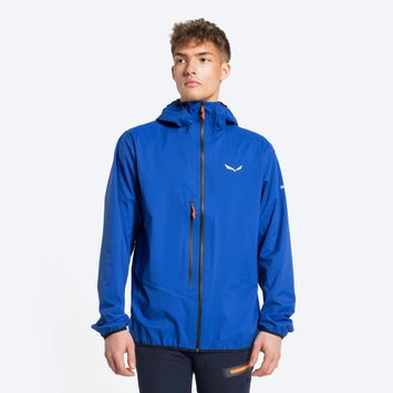 Salewa men's rain jacket Agner 2 PTX 3L blue 00-0000028392