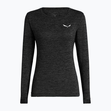 Women's trekking longsleeve Salewa Puez Melange Dry black out melange