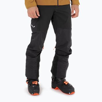 Men's Salewa Sella Dst Hyb ski trousers black out