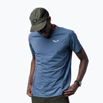 Men's Salewa Pedroc Dry Hyb java blue trekking shirt