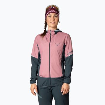 DYNAFIT women's trekking sweatshirt Traverse Alpha Hooded mokarosa