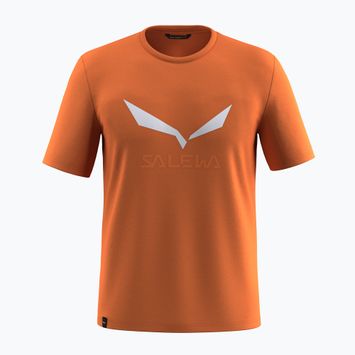 Men's Salewa Solidlogo Dry burnt orange T-shirt