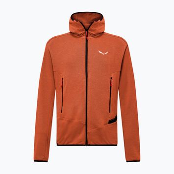 Men's trekking sweatshirt Salewa Agner Hemp 2 Hooded bombay brown