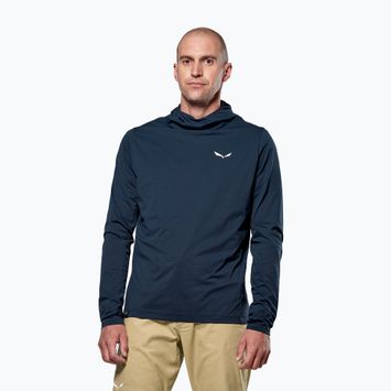 Men's trekking sweatshirt Salewa Puez Sun Hoodie navy blazer
