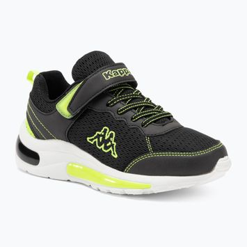 Kappa Larus black/lime children's shoes