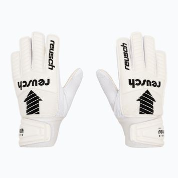 Reusch Legacy Arrow Solid Junior children's goalkeeper gloves white 5372504-1100