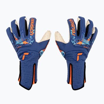 Reusch Attrakt Speedbump Strapless AdaptiveFlex goalkeeper's gloves blue 5370079-4016