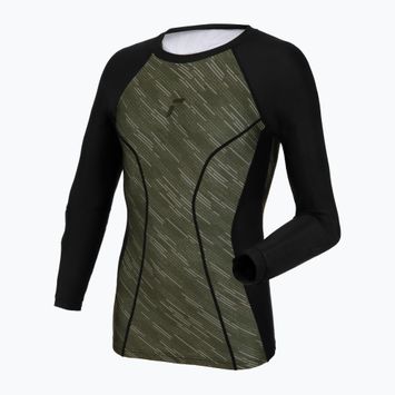 Goalkeeper's longsleeve Reusch Padded Eco Undershirt black/desert green