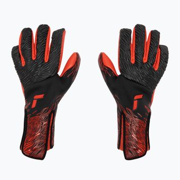 Reusch Venomous Gold X black/fiery red goalie gloves