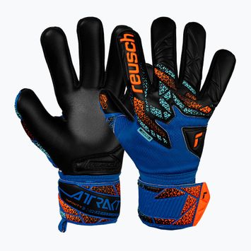 Reusch Attrakt Infinity NC Junior electric blue/shocking orange/black goalkeeper gloves