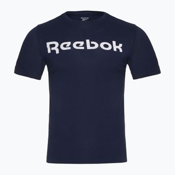 Men's T-shirt Reebok Gs Linear Read Tee vecnav/white