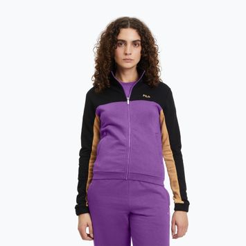 FILA women's sweatshirt Bruckberg Track black royal purple iced coffe