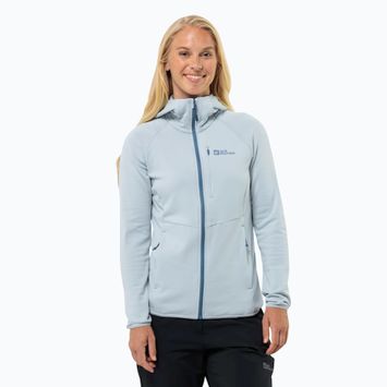 Jack Wolfskin women's fleece jacket Kolbenberg Hooded Fz soft blue