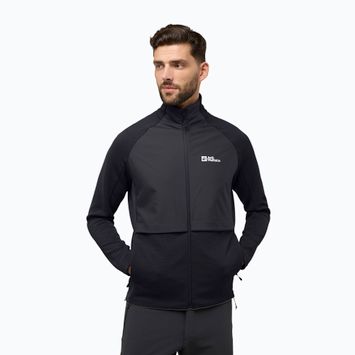 Jack Wolfskin men's fleece sweatshirt Dormer black