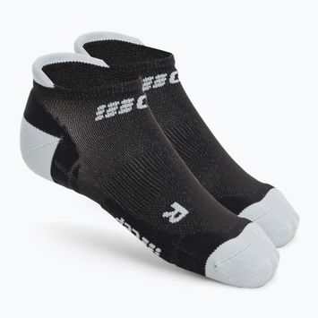 CEP Ultralight No Show black/light grey men's compression running socks