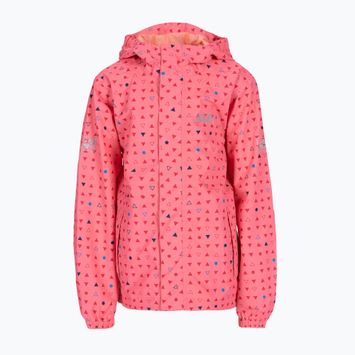 Jack Wolfskin children's rain jacket Tucan Dotted pink 1608891_7669