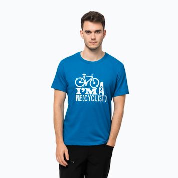 Jack Wolfskin men's Ocean Trail trekking t-shirt blue 1808621_1361