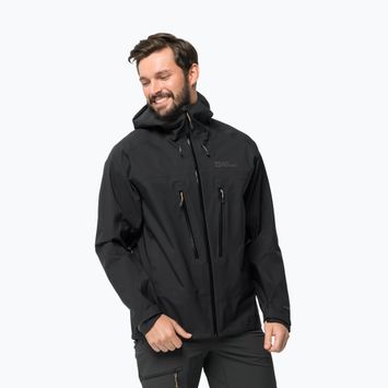 Jack Wolfskin men's rain jacket Kammweg 3L Jkt M grey 1115831