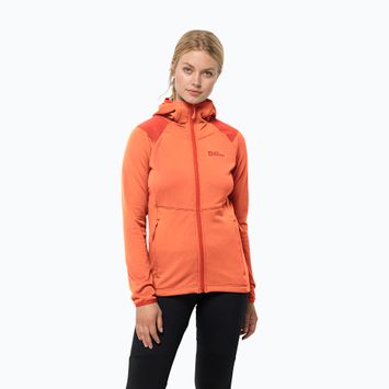 Jack Wolfskin women's trekking jacket Kolbenberg Hooded FZ orange 1711071