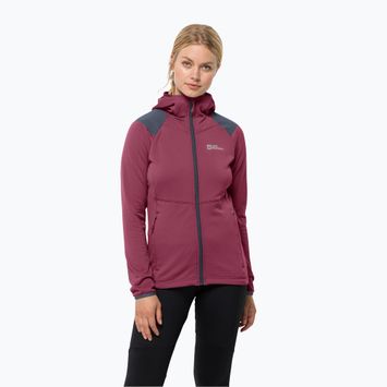 Jack Wolfskin women's trekking jacket Kolbenberg Hooded FZ orange 1711071