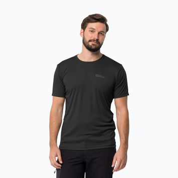 Jack Wolfskin Tech men's trekking t-shirt black 1807072