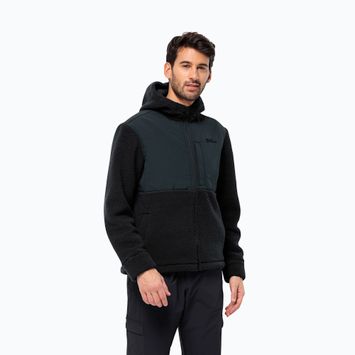 Men's Jack Wolfskin Felslicht Hooded fleece sweatshirt night blue