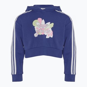 Children's sweatshirt adidas Cropped Floral legacy indigo